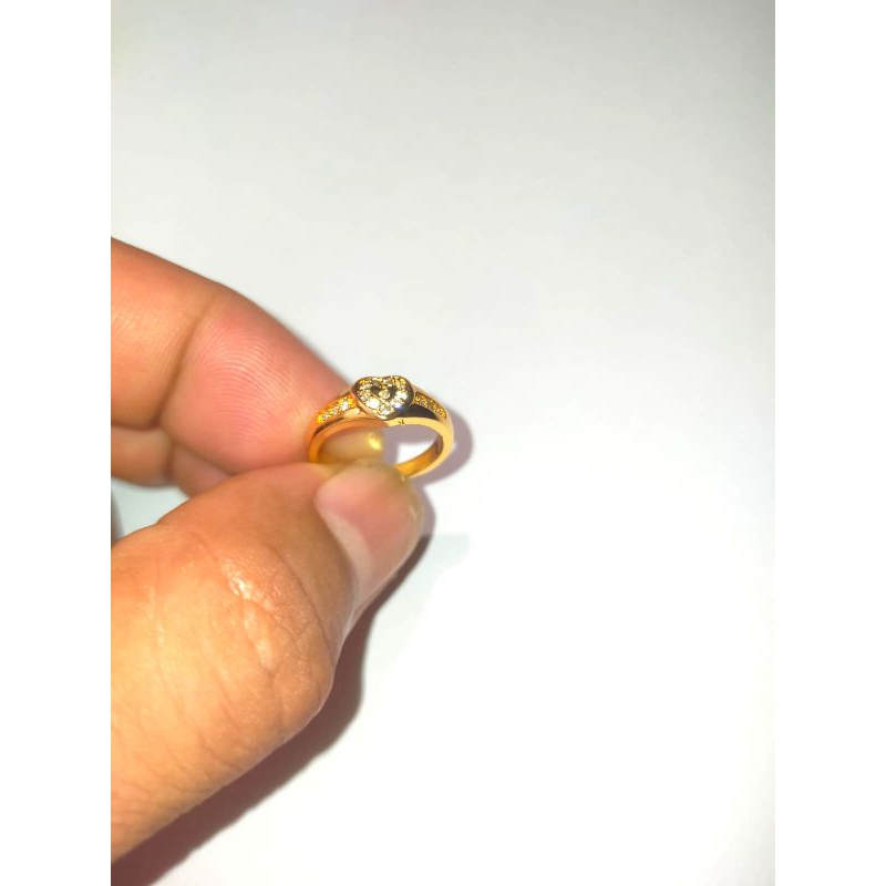 Cincin anak motif love terbaru titanium anti karat 1pcs