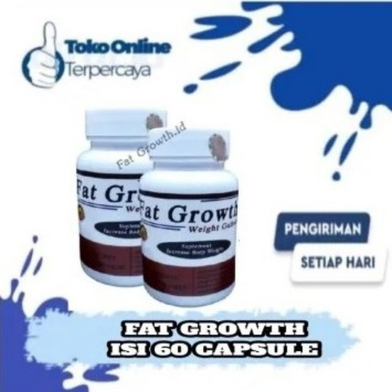 FAT GROWTH 60 KAPSUL SUPLEMEN PENGGEMUK BADAN CEPAT & PERMANEN