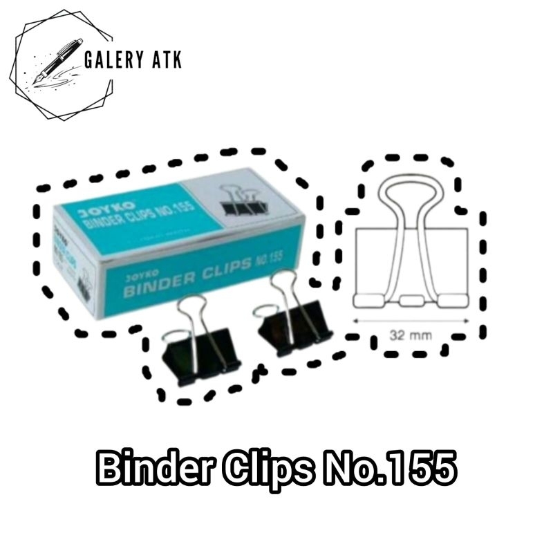 

BINDER CLIPS JOYKO No.155 | PAPER CLIPS JOYKO