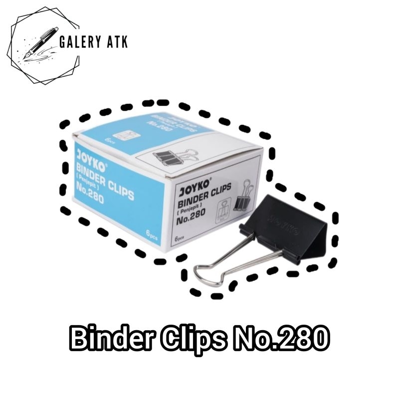 

BINDER CLIP JOYKO NO.280 | PAPER CLIPS JOYKO