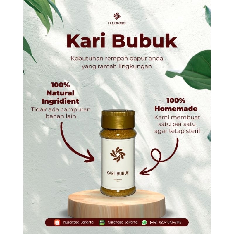 

Nusarasa Kari Bubuk 50 gram