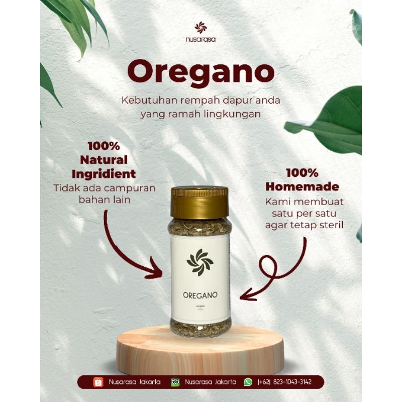 

Nusarasa Dried Oregano 30 gram