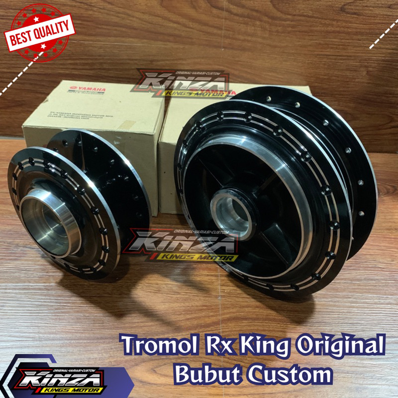 TROMOL DEPAN BELAKANG RXKING RX KING BUBUT CUSTOM ORIGINAL BARU