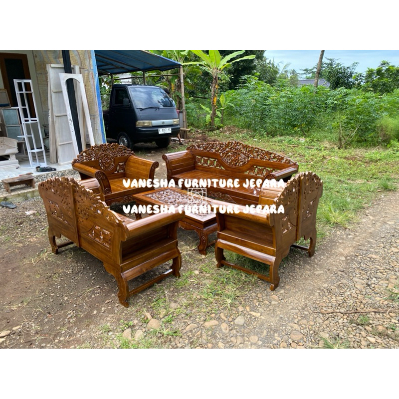 set kursi tamu ukir kursi tamu jati