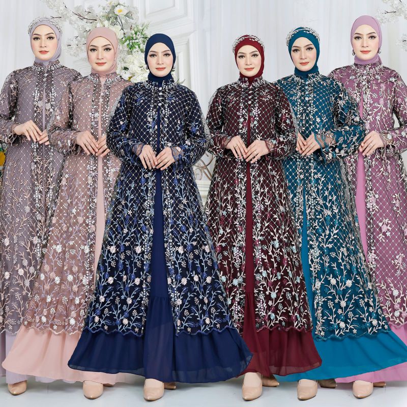 AMALIA OUTER MOM & KIDS//GAMIS//BAJU COUPLE//GAMIS COUPLE//GAMIS OUTER//COUPLE//BAJU PESTA//GAMIS AN