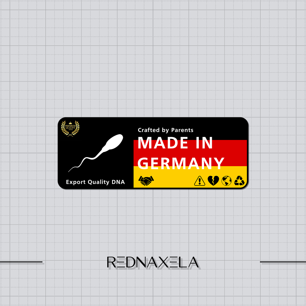 

Stiker Vinyl Stiker Human Label Made in Germany Waterproof Sticker