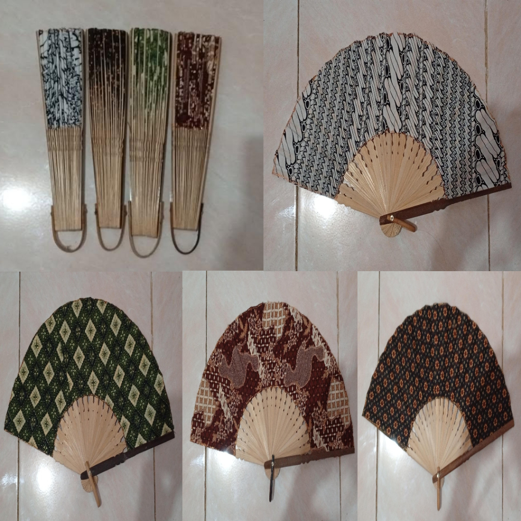 KIPAS TANGAN TARI LIPAT MOTIF BATIK / KIPAS LIPAT TANGAN / KIPAS LIPAT NARI