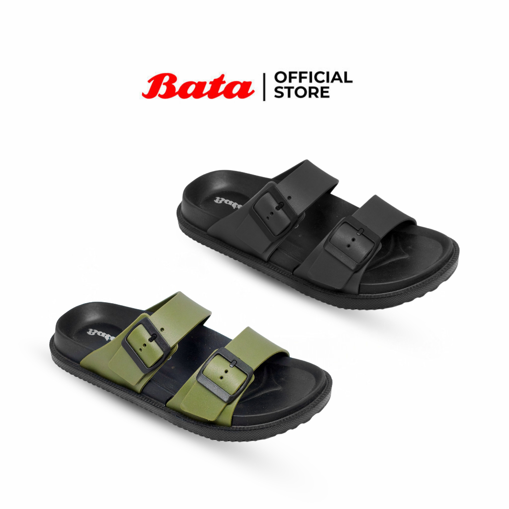 BATA - ORTHOPLUS "Extra Cushioning" Sandal Slide Karet Pria