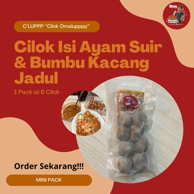 

C’LUPPP - Cilok Omalup [Mini Pack] || Isi 8 Cilok Ayam Suwir Daun jeruk
