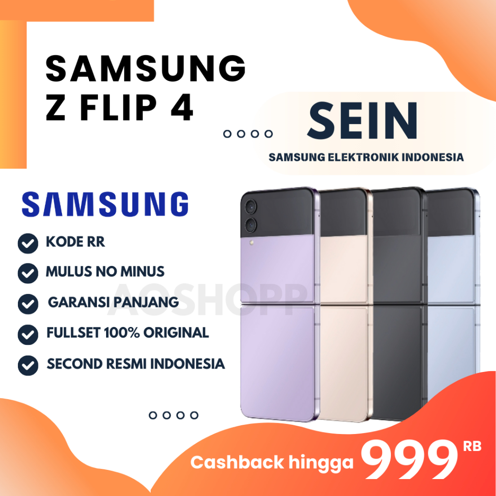 samsung Z flip 4 5G | RESMI SEIN | second MULUS LIKE NEW | Snapdragon 888 5G
