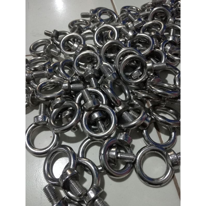 eye bolt stainless/baut mata M12 pitch 1.75