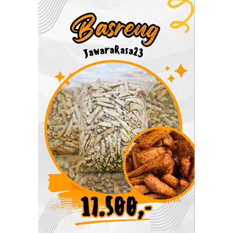 

kripik BASRENG 500gr basreng crispy | JawaraRasa | cemilan pedas gurih dan renyah