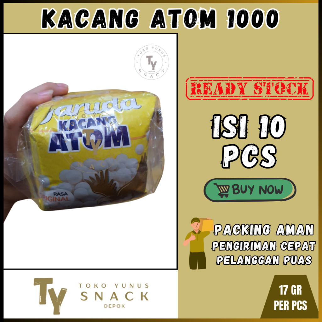 

GARUDA KACANG ATOM 1000 ISI 10PCS @17GR