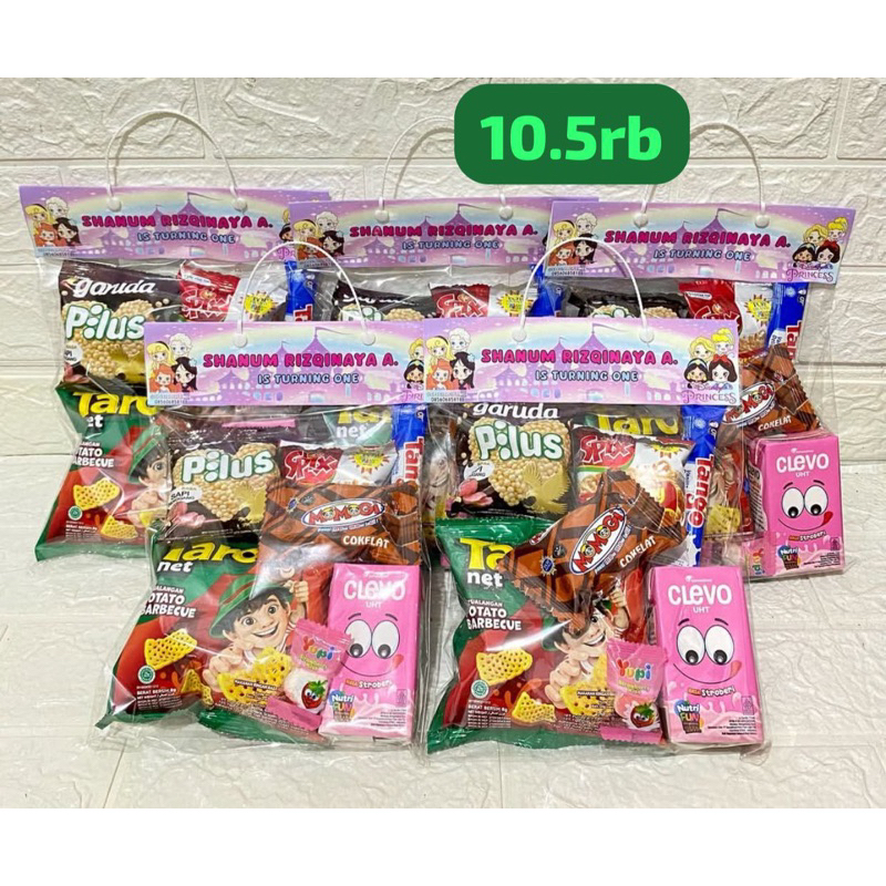 

Ready - Snack Tenteng Goodiebag jajan Hampers ulang tahun anak