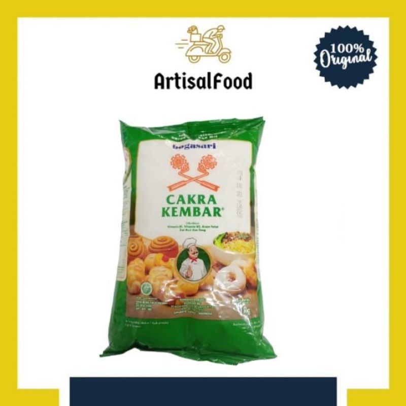 

Tepung Cakra Kembar Kemasan 1Kg