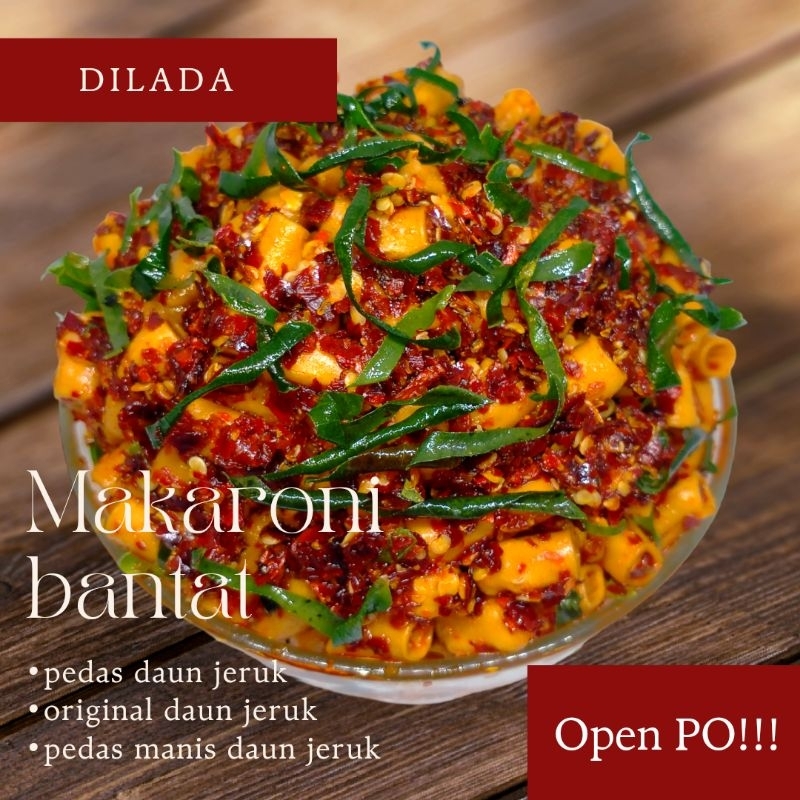 

Makaroni Bantet/Makaroni pedas daun jeruk/Makaroni Original