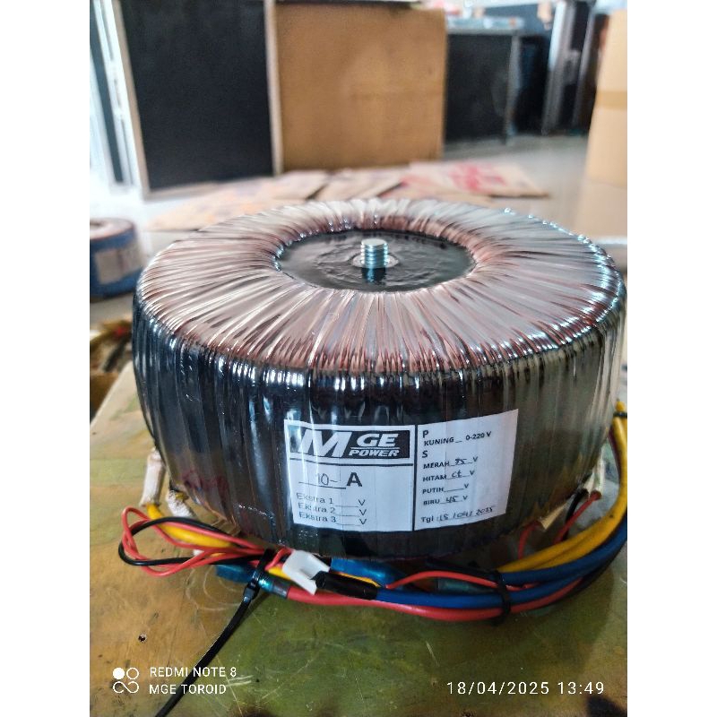 TRAFO TOROID 10 AMPERE FULL TEMBAGA PRODUK MGE POWER