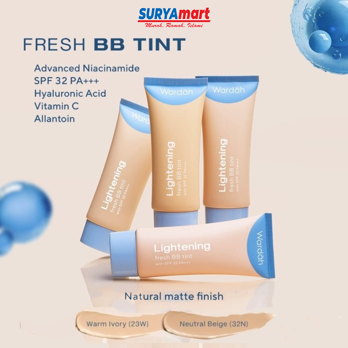 WARDAH FRESH BB TINT CREAM 15ML Alas Bedak Makeup Wardah Lightening BB Cream BPOM