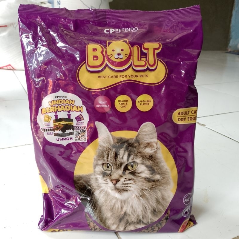 Pakan Kucing BOLT 1kg Rasa ikan Tuna
