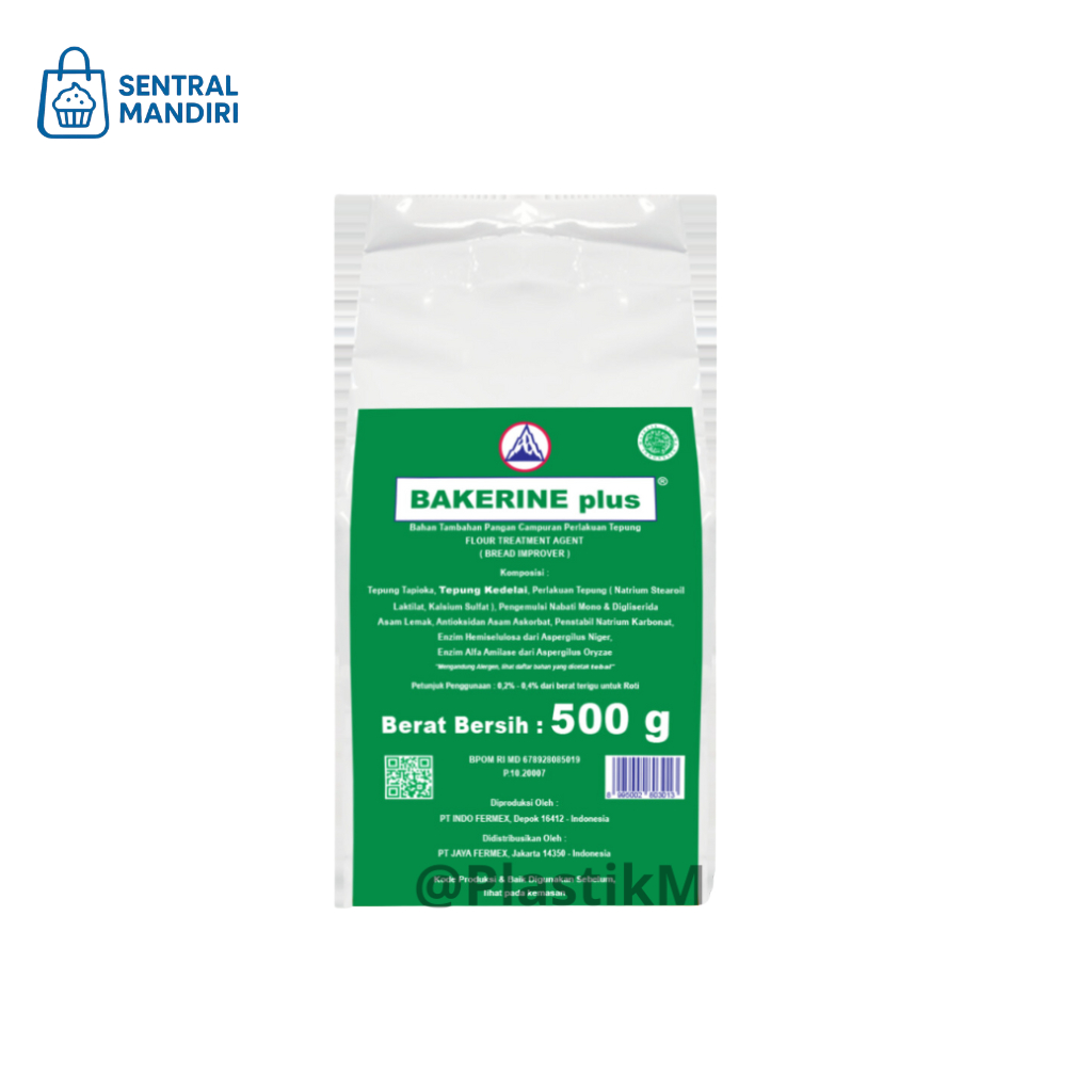 

Bakerine Plus Berat 500gr, (Penghalus & Pengempuk)
