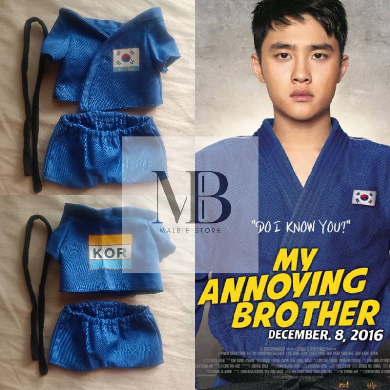 [READY] RARE ITEM BAJU KARATE DO KYUNGSOO MY ANNOYING BROTHER DOLL CLOTHES 20CM BAJU BONEKA KPOP EXO