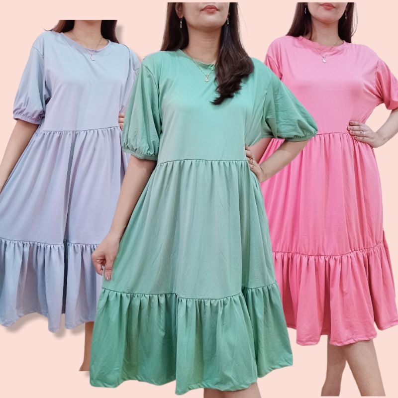 Daster Crinkle Nadira dress daster wanita crinkle airflow terbaru daster polos crinkle airflow jumbo