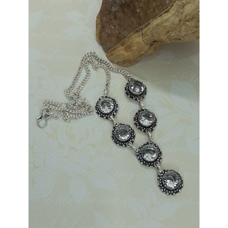 White Topaz Necklace