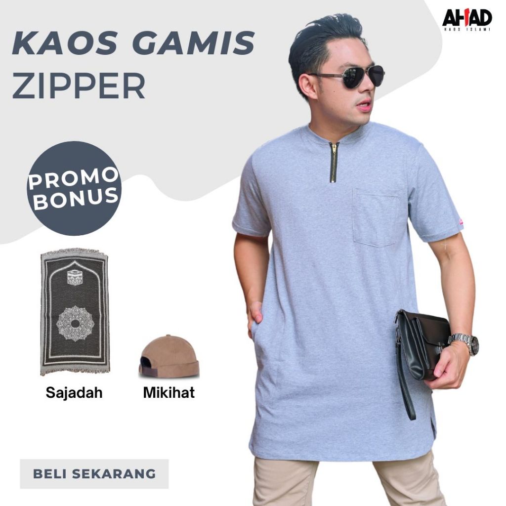 CUCI GUDANG Kaos Gamis ZipperKaos KurtaKurta KokoKurta PriaKaos Kurta PremiumKurtaKaos Kurta