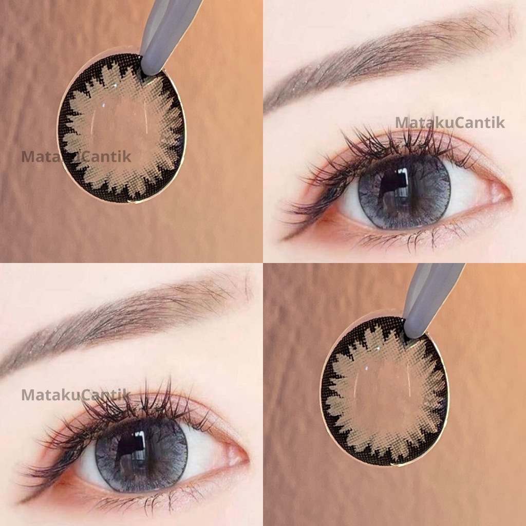 Softlens Mata Bayi 16 mm Chi' Big Eyes Efect | Soflens Baby Grey Mata Belok | Soflen Abu-abu big eye