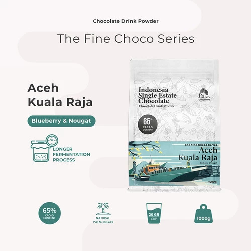 

Dillco Chocolate Fine Choco ACEH KUALA RAJA 1 Kg. Bubuk Coklat Cafe
