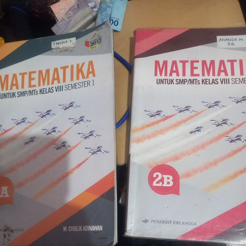 Buku matematika  Erlangga kelas 8