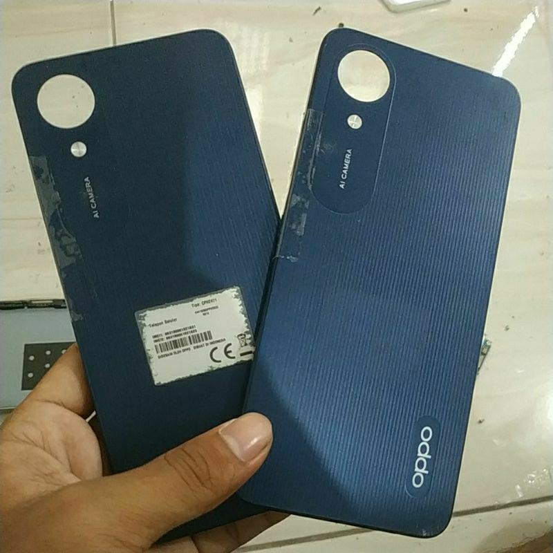 backdoor bekas Oppo a17k set fingerprint tombol lengkap
