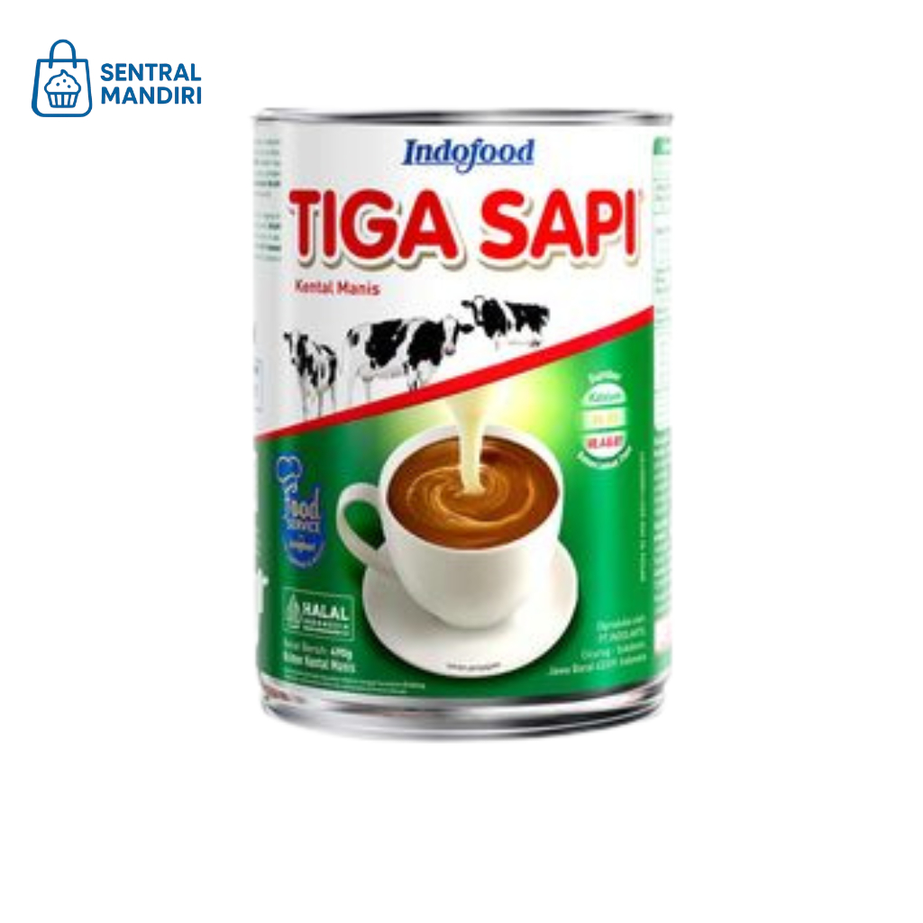 

Tiga Sapi Susu Kental Manis 490gr, Cocok Untuk Melengkapi Dessert, Kopi, dan Makanan Lain nya