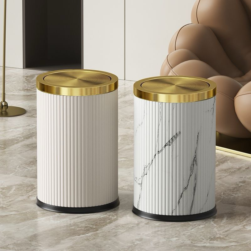 ⭐READY⭐ Tong Sampah Gold Full Tembaga/ Rubbish Can marble /Tempat Sampah Kamar Mandi Gold,Hitam Gold