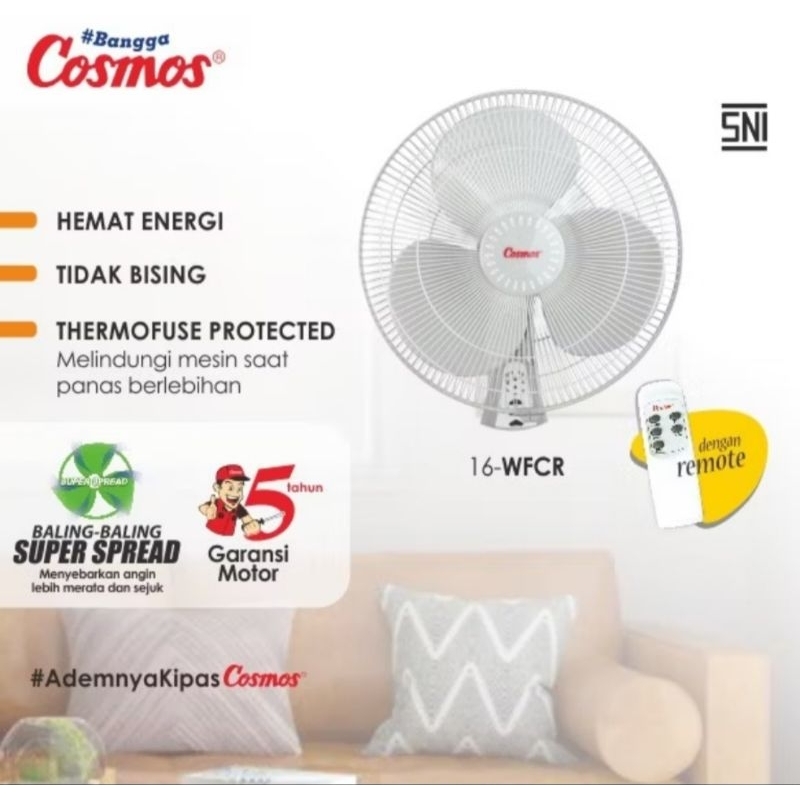 Kipas Angin Dinding /Cosmos Kipas Angin 16 inch/ Kipas Angin Dinding