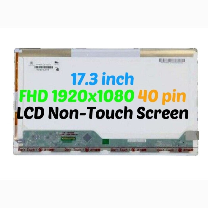 Layar LED LCD Laptop N173HGE-L11 LP173WF1 (TL)(A1) 17.3 Inch 40 Pin Full HD (1920*1080)