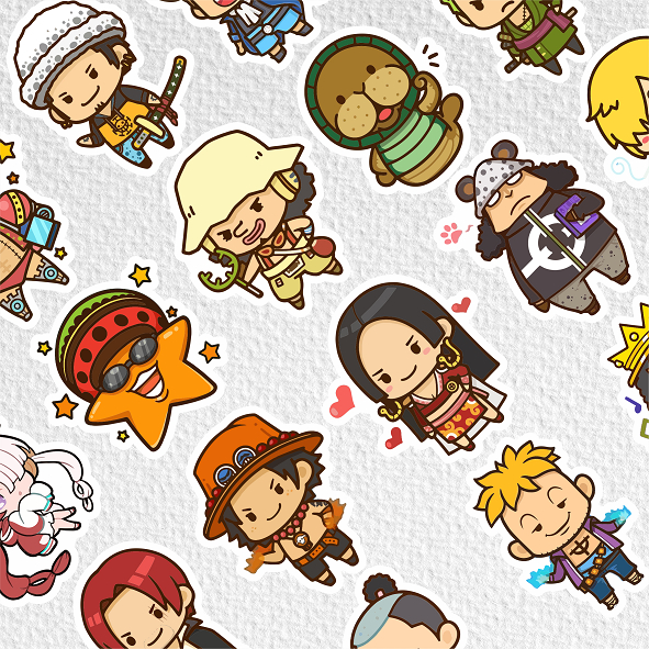 

[ VINYL & CHROMO 7 CM] ANIME cetak stiker Game/STIKER MURAH TEMA ANIME ONE PIECE /murah/stiker medium