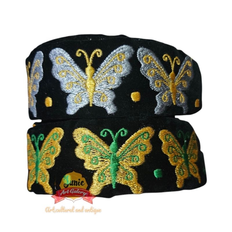 Sabuk Epek Busana Adat Jawa Motif Kupu | Epek Bordir 135 Cm