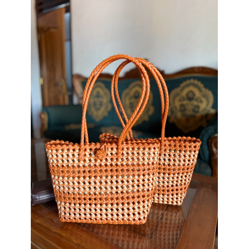 Tas Anyaman Jali Premium Murah Handbag Hampers Free Custom Motif Warna