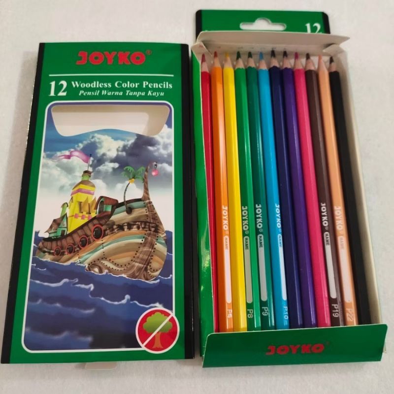 

Joyko Pensil Warna Panjang CP-103 | @1SET=12Warna