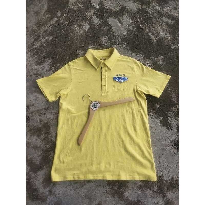 kaos kerah Adidas pocket