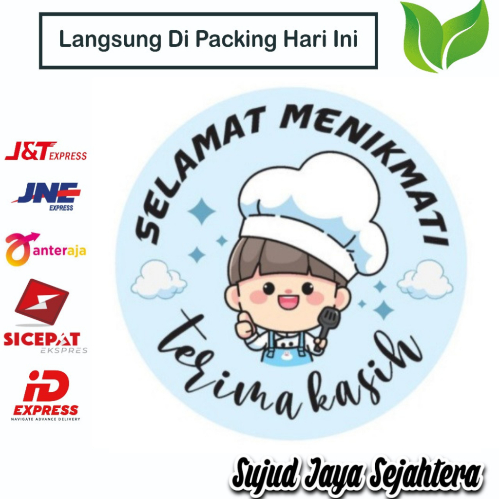 

03. STICKER THANK YOU STICKER TERIMA KASIH (SELAMAT MENIKMATI 3) 1 ROLL ISI 500 PCS TINGGAL KUPAS DAN TEMPEL