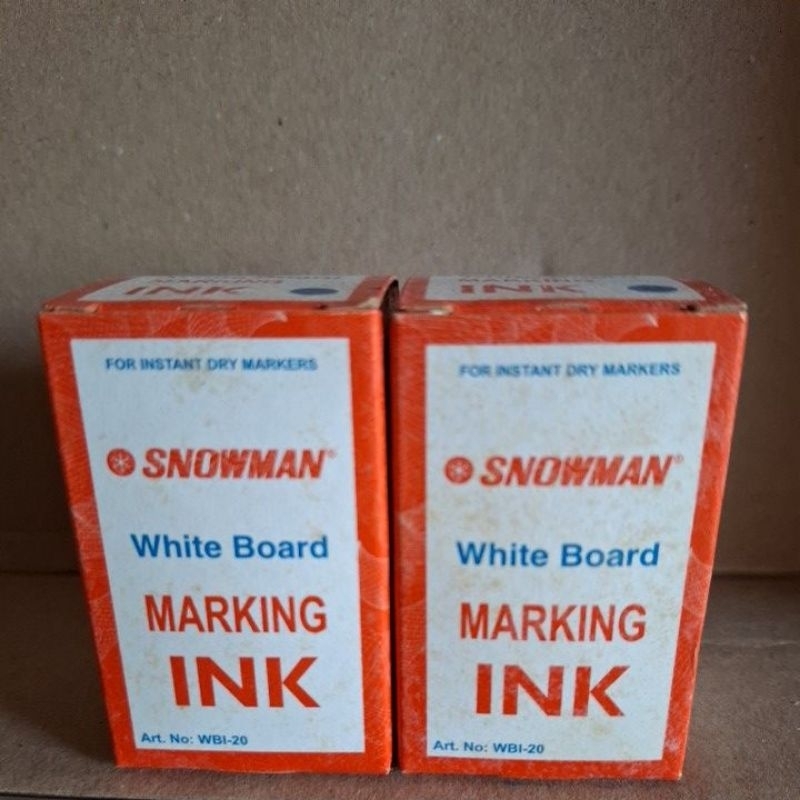 

tinta spidol whiteboard/ refill ink for whiteboard SNOWMAN (biru)