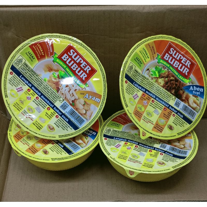 Super Bubur instan Mangkok 64gr