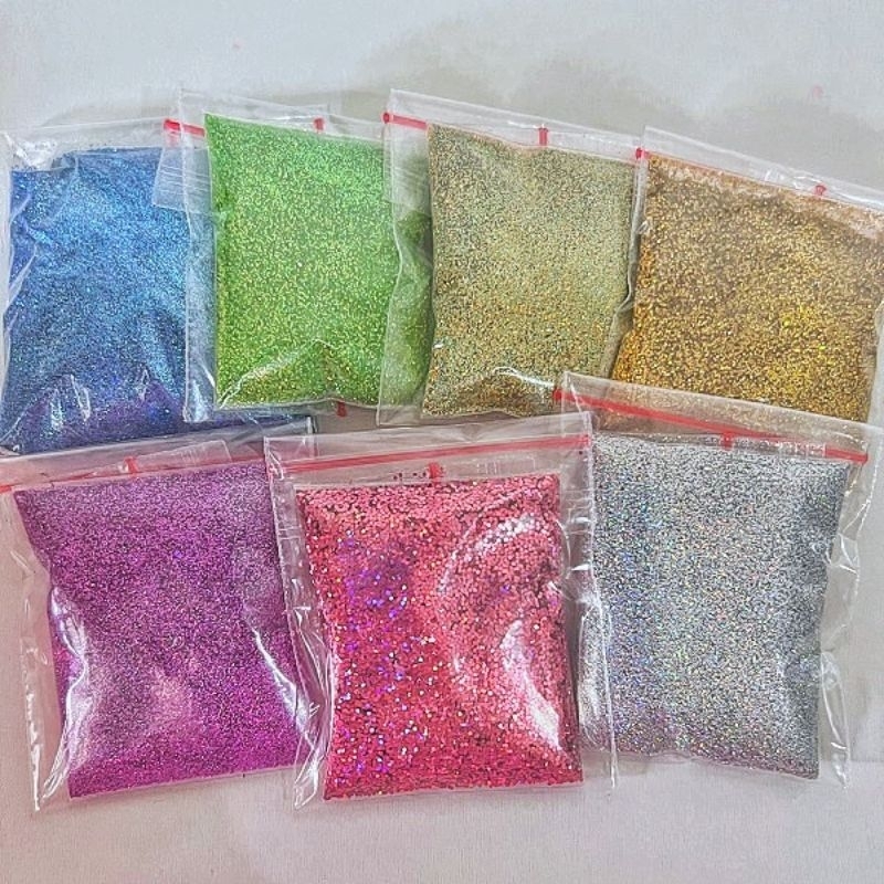 Serbuk Glitter / Serbuk Glitter Hologram / Serbuk Glitter Cat / Serbuk Glitter Halus 5 gram