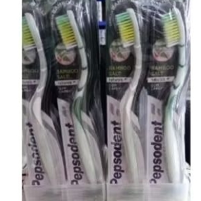 Pepsodent sikat gigi bamboo salt isi 2