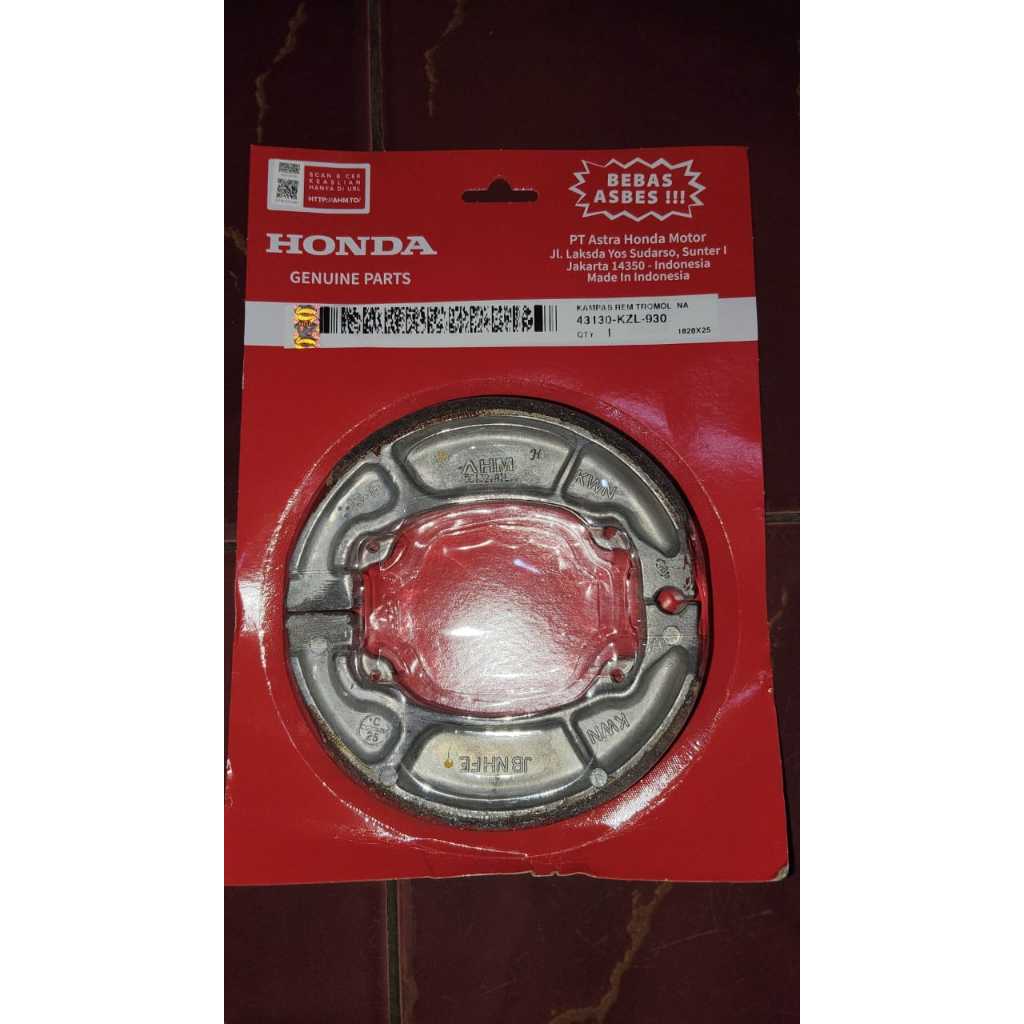 KAMPAS REM TROMOL/KAMPAS REM BELAKANG BEAT SCOOPY VARIO  VERZA SPACY VARIO 125-150 NEW 100% ORIGINAL