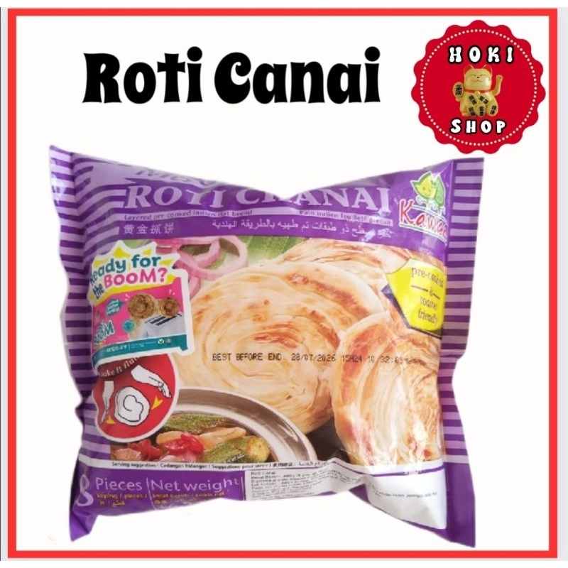 

[INSTAN ONLY] Roti Chanai Malaysian 8pcs 480gr / Roti Canai / Roti Maryam / Chanai Bread