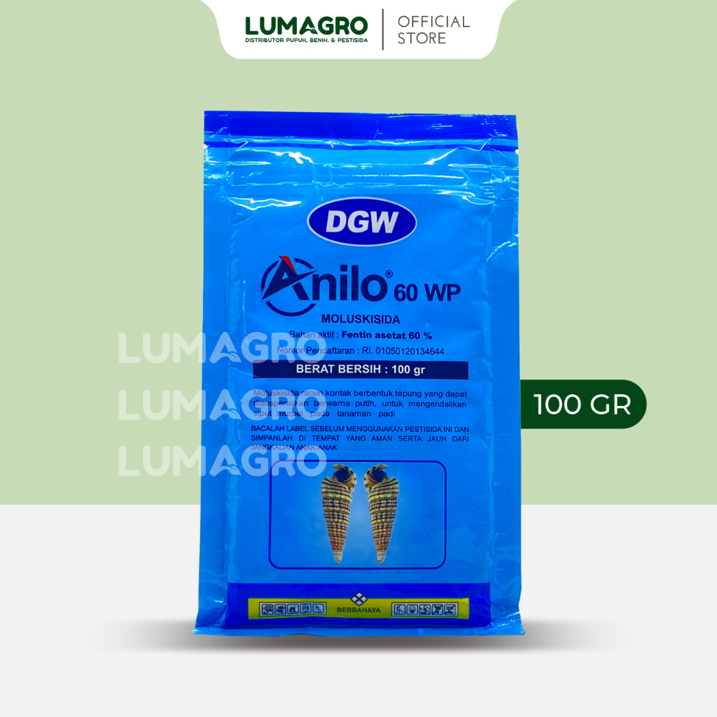 Moluskisida Anilo 60WP 100gr Fentin Asetat Pengendali Hama Keong Siput DGW