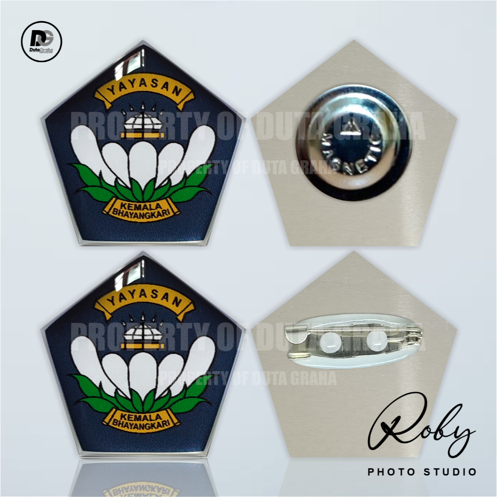 [PIN RESIN] YKB YAYASAN KEMALA BHAYANGKARI MAGNET PENITI Pin Bros Aksesoris Souvenir POLRI POLISI PO